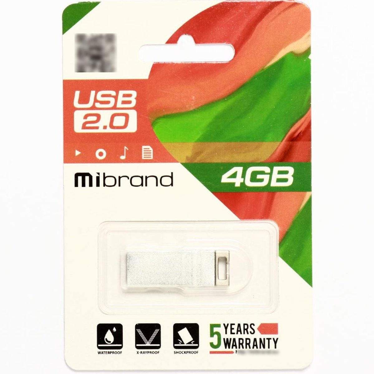 Флешка Mibrand USB 2.0 Chameleon 4Gb Silver - 2