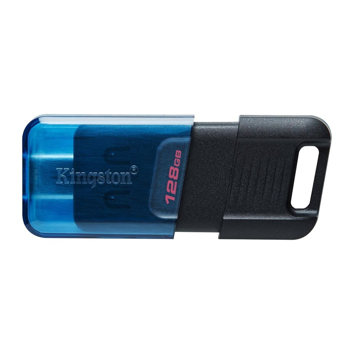 Флешка Kingston DT 80M, USB 3.2, 128GB, Type-C, Black-Blue - 1