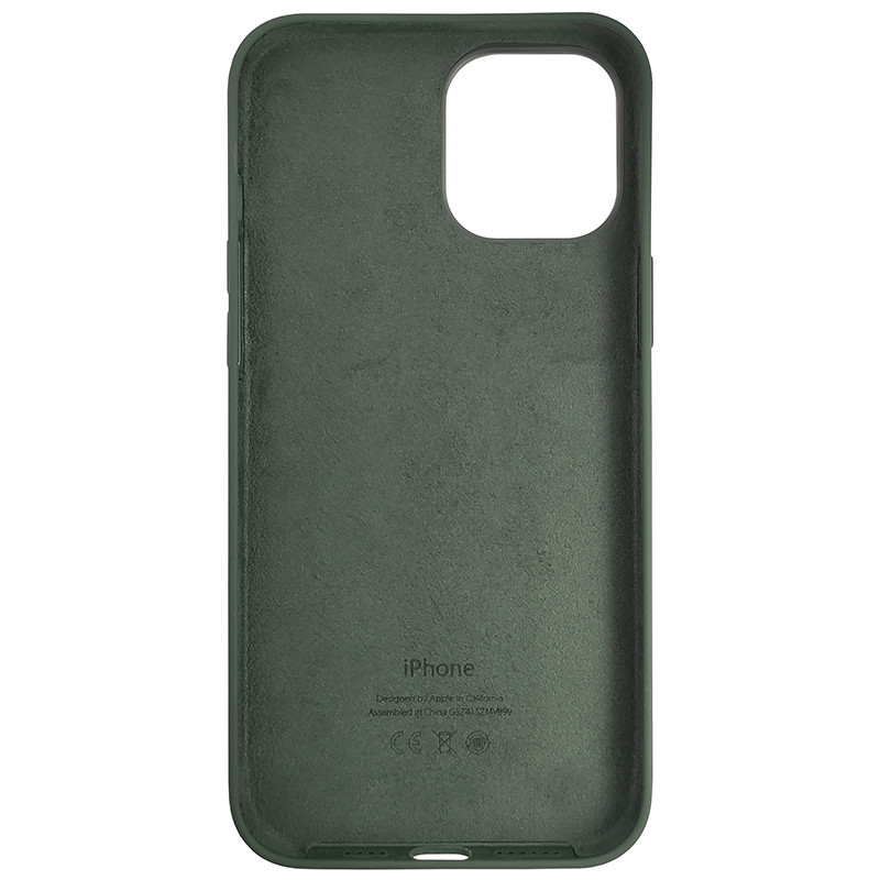 Чохол HQ Silicone Case iPhone 12 Pro Max Dark Green (без MagSafe) - 4