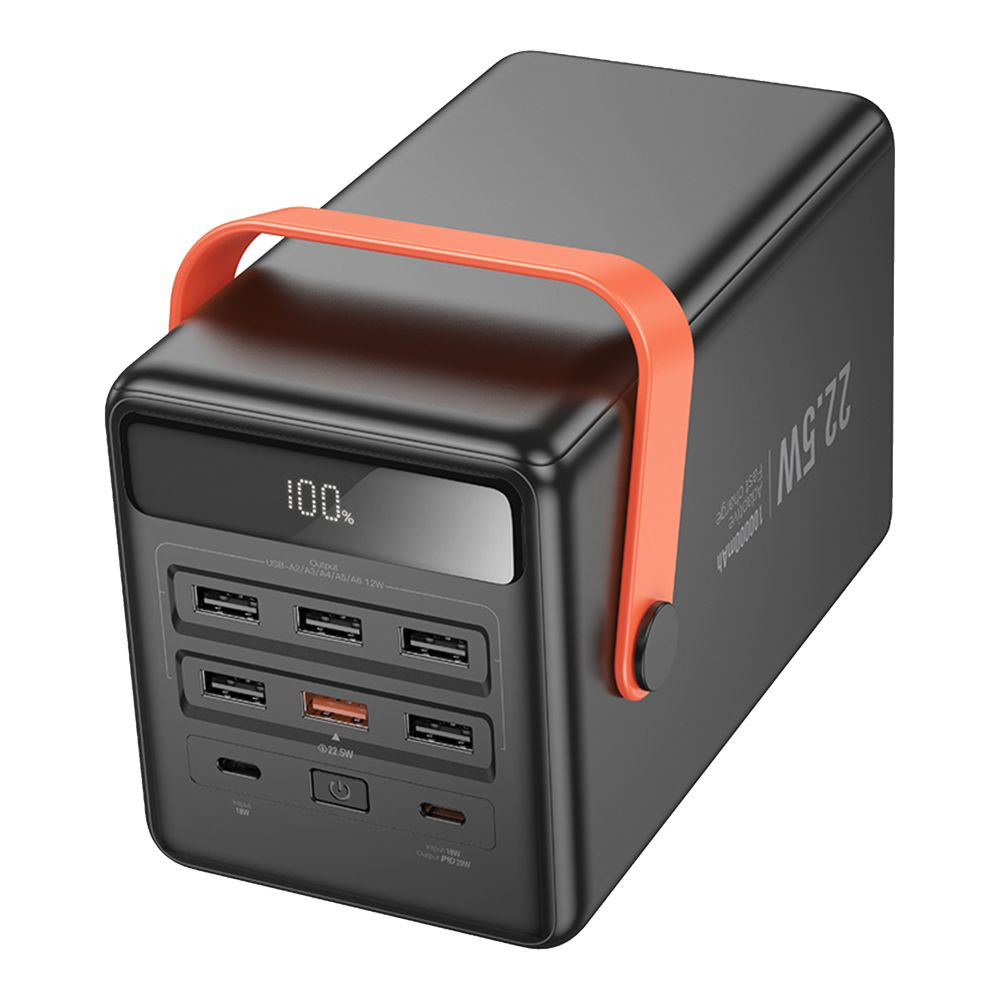 Універсальна мобільна батарея Hoco J142 Surpass, QC3.0 22.5W, PD20W, 100000 mAh, Black - 5