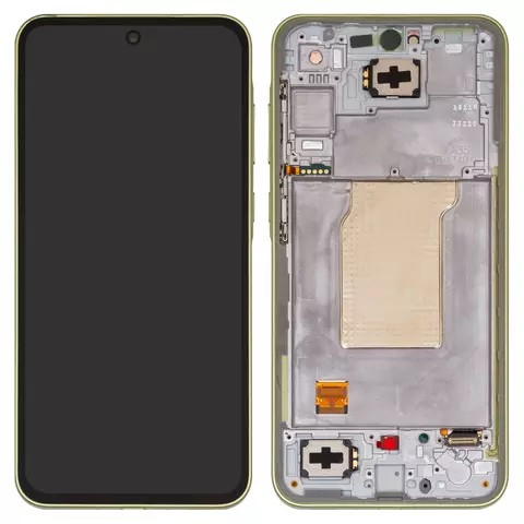 Дисплейний модуль для Samsung A356 Galaxy A35 5G, з рамкою, Original PRC, Lemon - 1