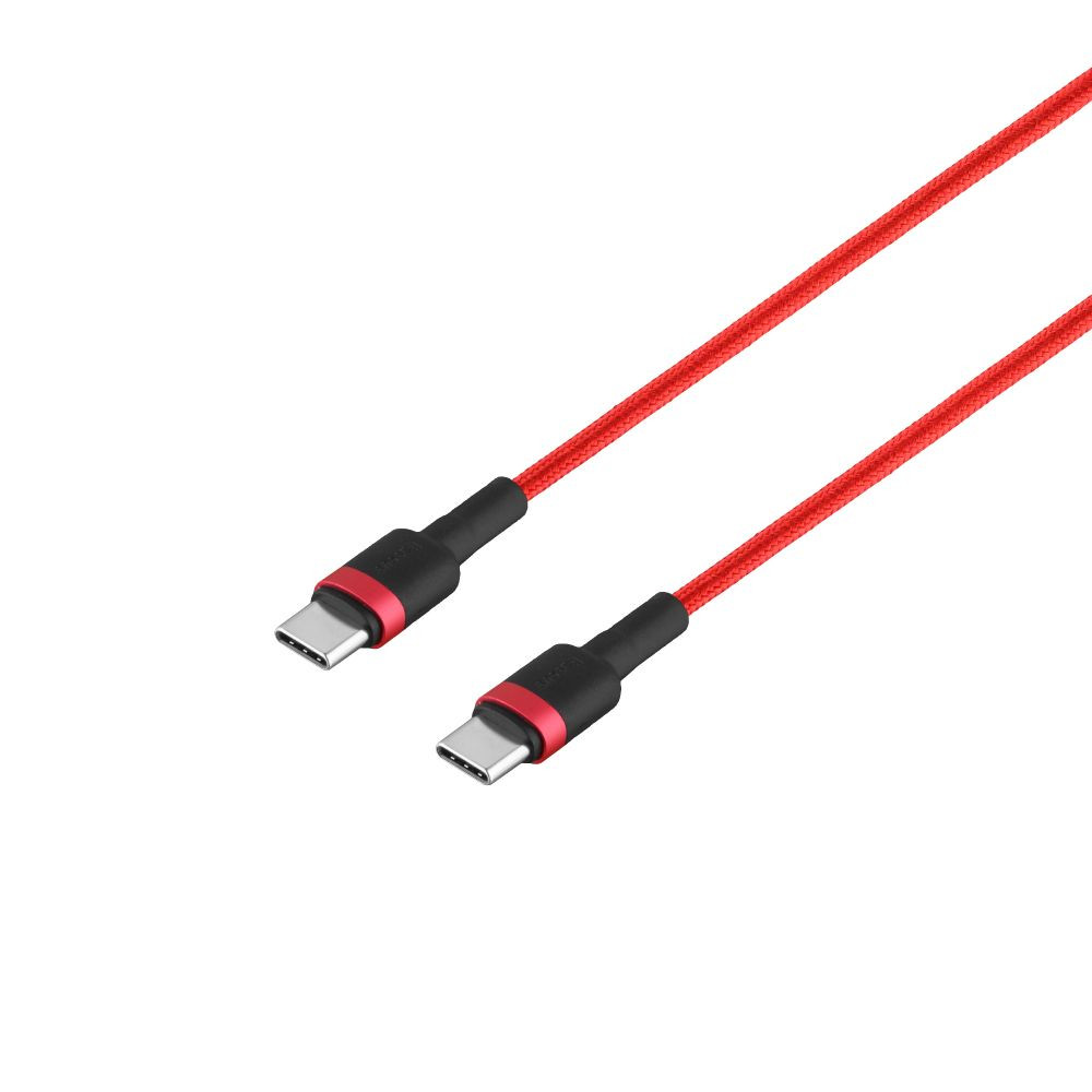 Кабель Baseus Cafule Cable Type-C toType-C 2m, PD 3A, 60W  Red-Black - 1