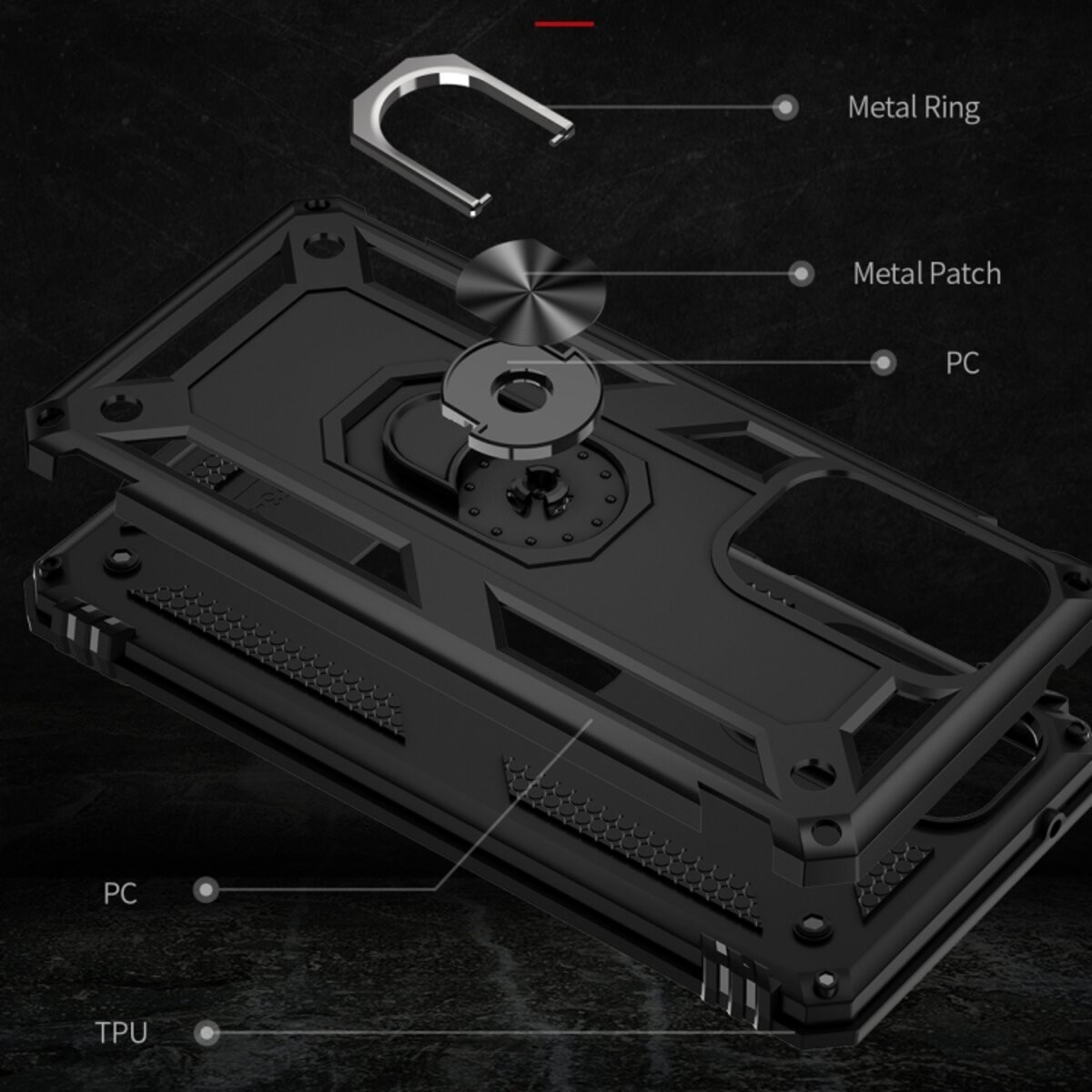 Чохол Cosmic Robot Ring for Samsung Galaxy A53 5G Black - 3