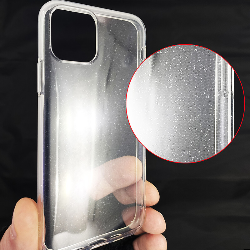 Чохол Molan Cano Silicone Glitter Clear Case iPhone 12 mini - 1