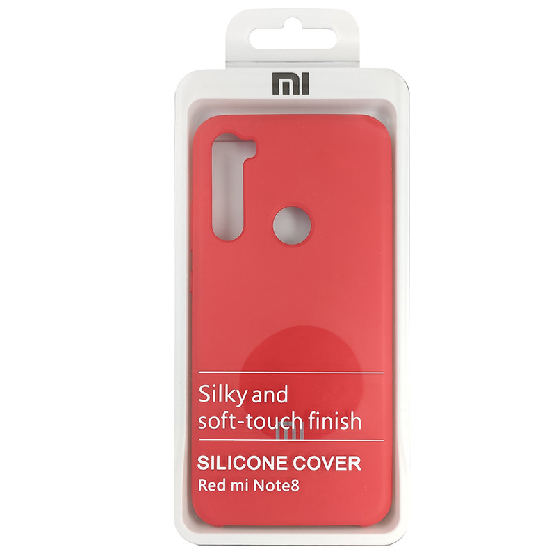Чохол Silicone Case for Xiaomi Redmi Note 8 Red (14) - 4