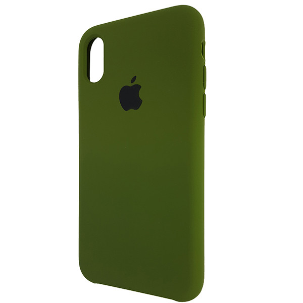 Чохол Copy Silicone Case iPhone X/XS Dark Green (48) - 2