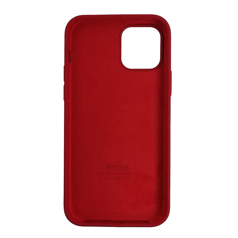 Чохол Copy Silicone Case iPhone 12 Pro Max China Red (33) - 3