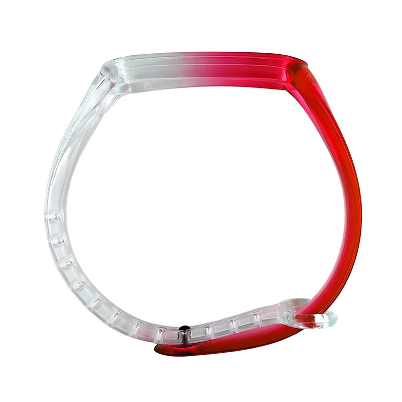 Ремінець для фітнес браслету Mi Band 3/4 Neon Clear Red - 2