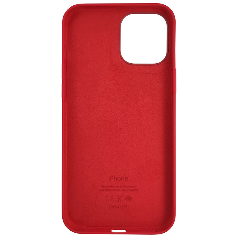 Чохол HQ Silicone Case iPhone 12 Pro Max Red (без MagSafe) - 4