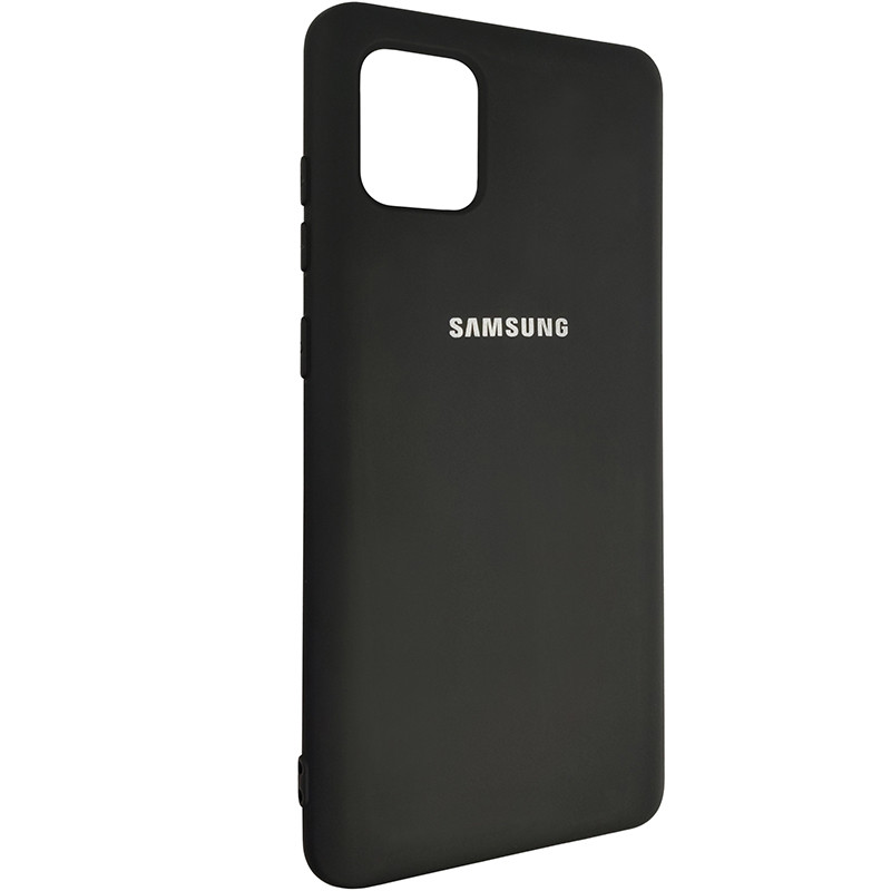 Чохол Silicone Case for Samsung Note 10 Lite Black (18) - 2