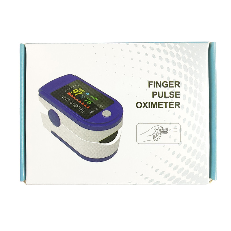 Пульсоксиметр Oximetr AD808, OLED дисплей, White-Blue - 5