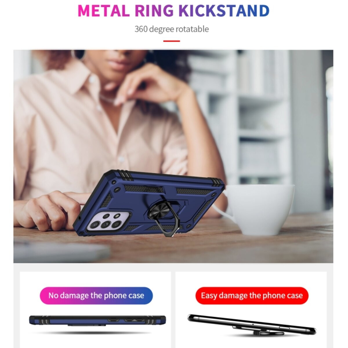 Чохол Cosmic Robot Ring for Samsung Galaxy A33 5G Blue - 3
