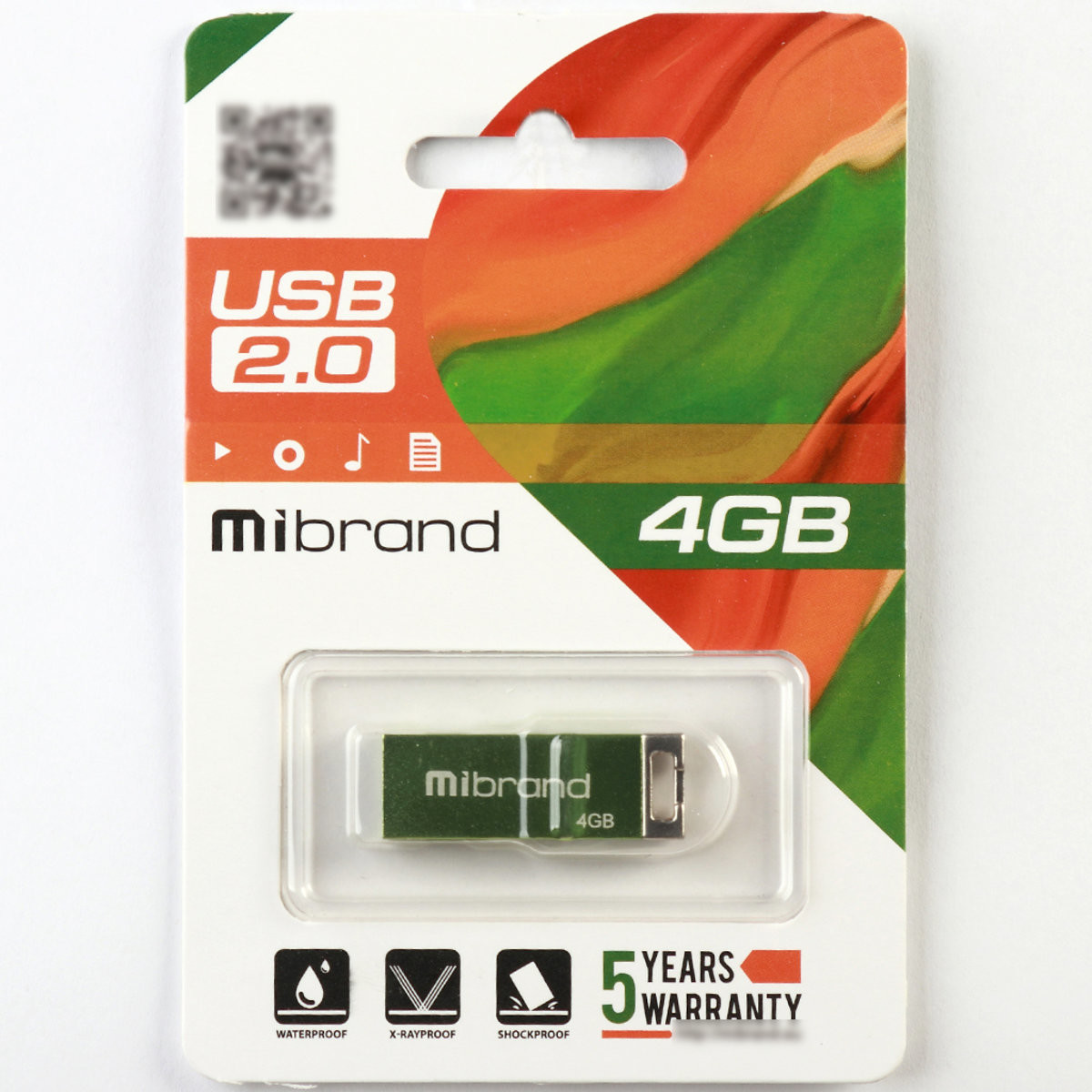 Флешка Mibrand USB 2.0 Chameleon 4Gb Light green - 2