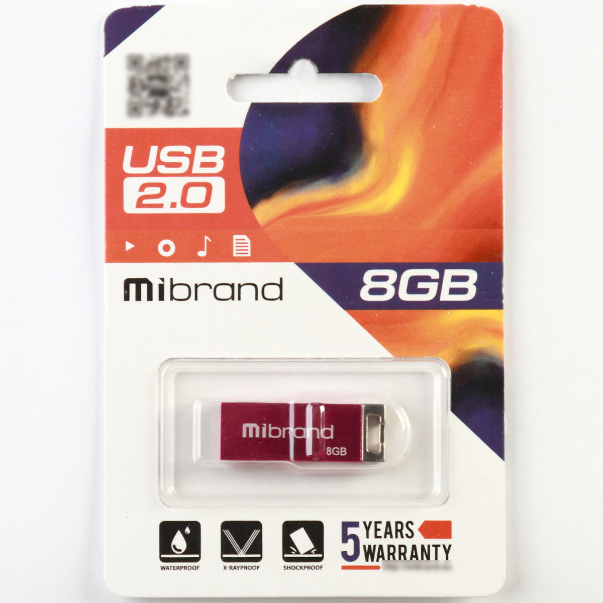 Флешка Mibrand USB 2.0 Chameleon 8Gb Pink - 2
