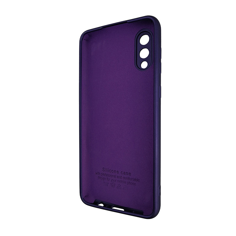 Чохол Silicone Case for Samsung A02 Purple - 2