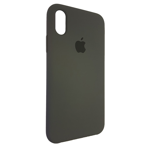 Чохол Copy Silicone Case iPhone X/XS Dark Olive (34) - 1