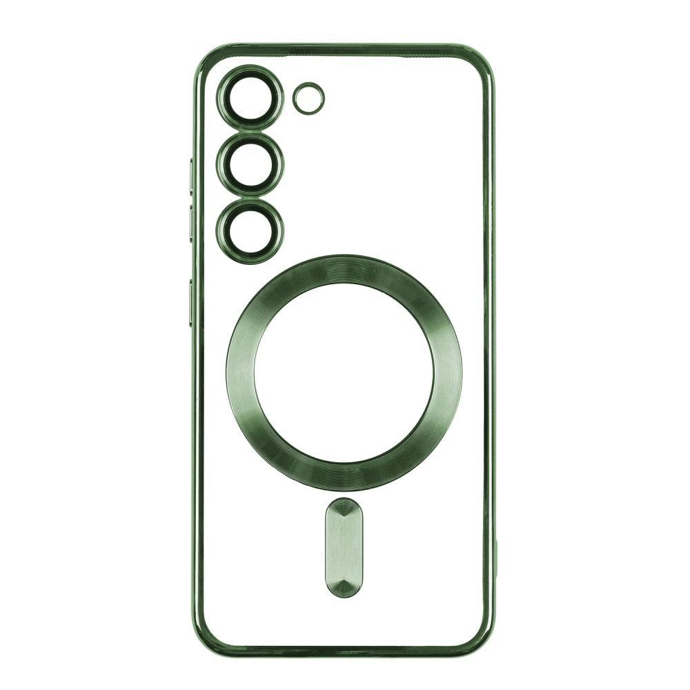 Чохол TPU Metallic Full Camera with Magsafe для Samsung Galaxy S23 Green - 1