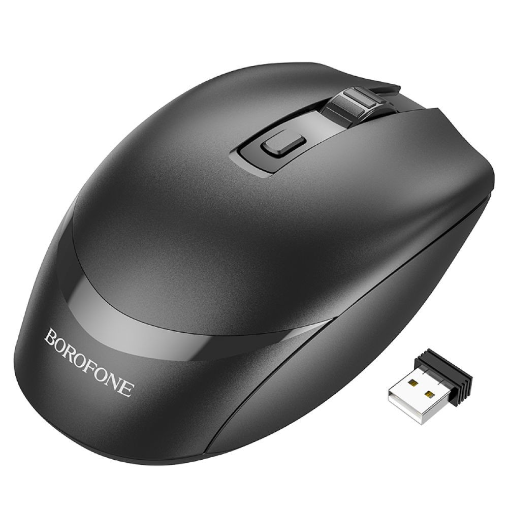 Безпровідна миша Borofone BG7, White - 9