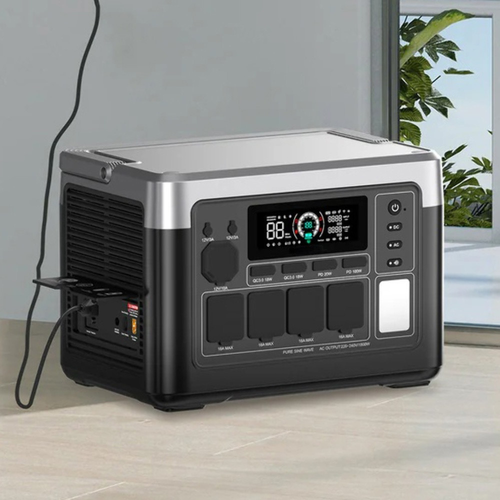 Портативна зарядна станція P1000E PLUS, 1800W, 1024Wh LiFePO4, Black - 2