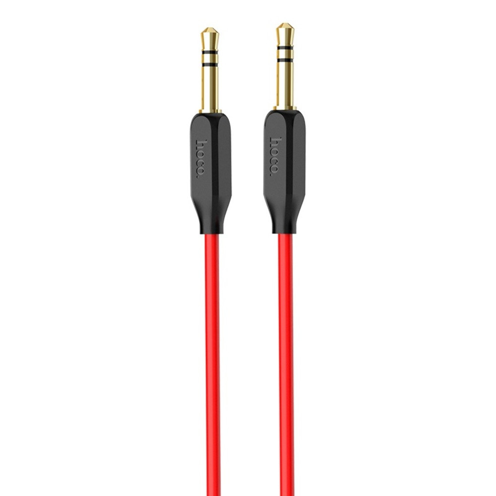 Кабель AUX Hoco UPA11, Jack 3.5 mm to Jack 3.5 mm, 1m, Red - 1