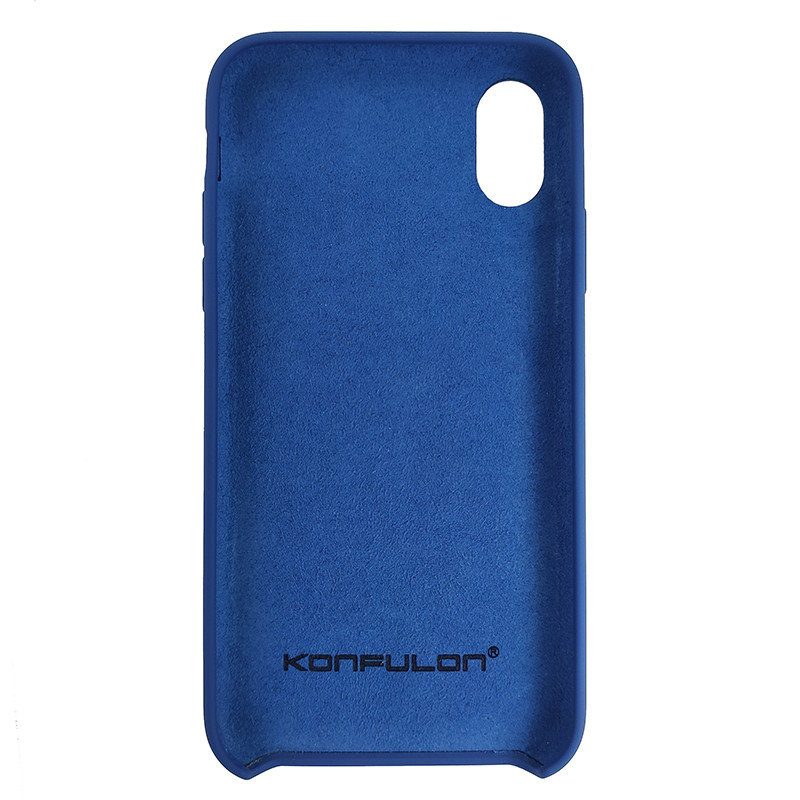 Чохол Konfulon Silicon Soft Case iPhone X/XS Blue - 4