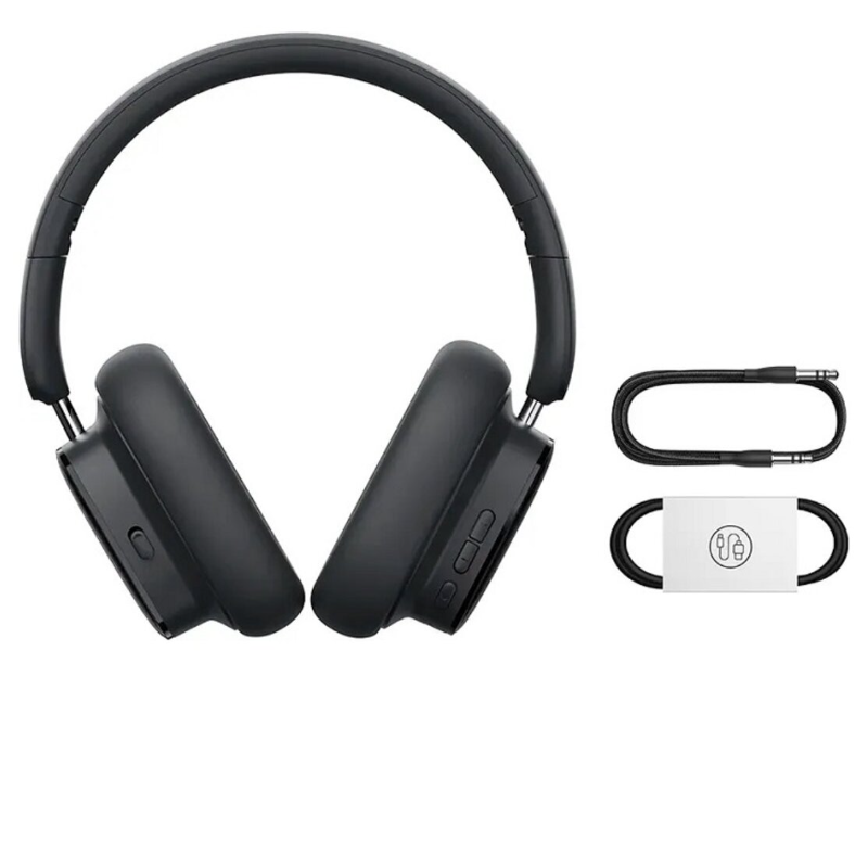 Безпровідна гарнітура Baseus Bowie H1i Noise-Cancellation Wireless Headphones Cluster Black - 2