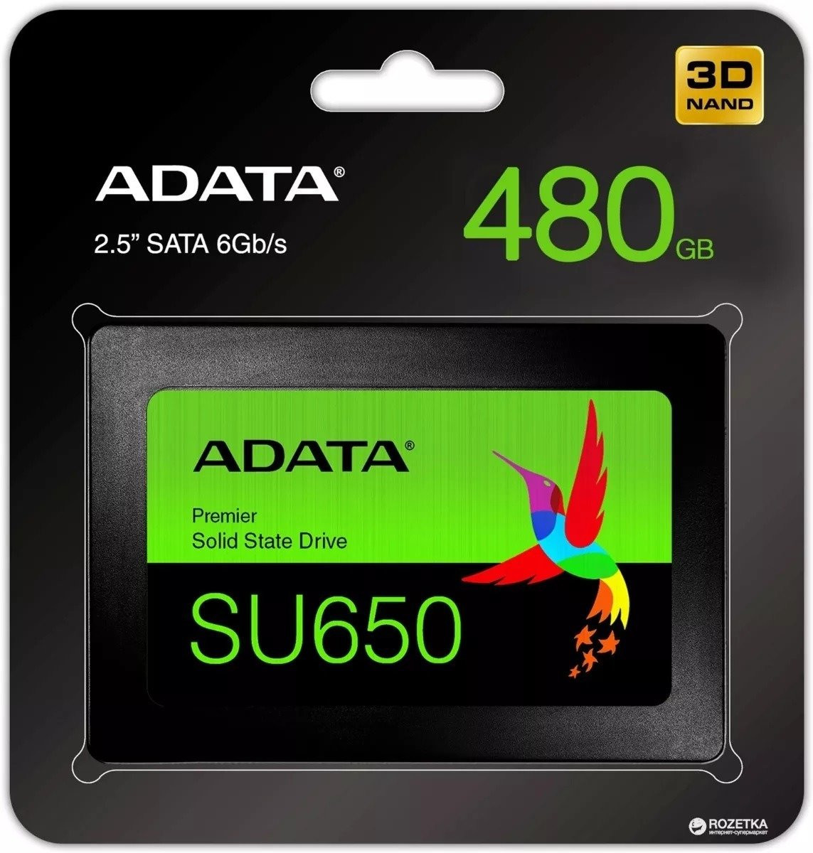SSD-накопичувач ADATA Ultimate SU650 480GB 2.5" SATA III 3D NAND TLC - 2