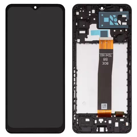 Дисплейний модуль для Samsung A047 Galaxy A04s, A136 Galaxy A13 5G, з рамкою, Сopy, Black - 1