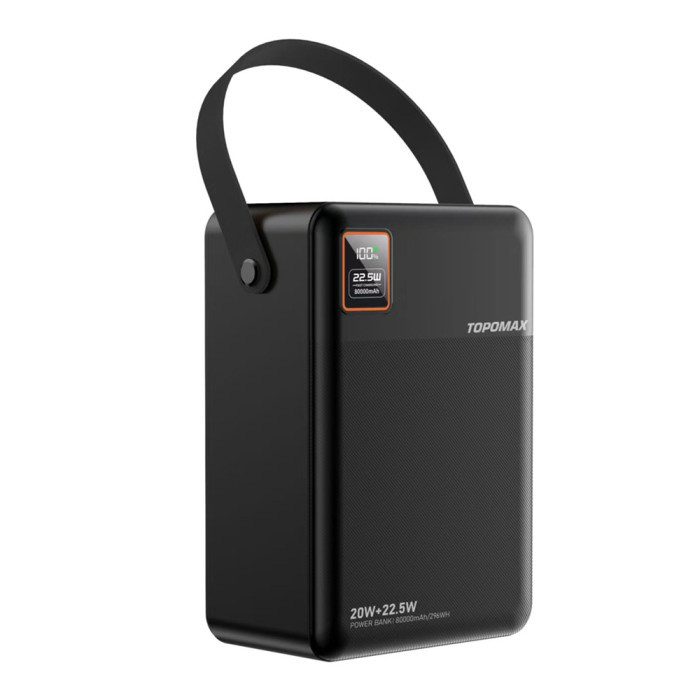 Універсальна мобільна бата Topomax Travel Series 80000mAh (22.5W) - black - 1
