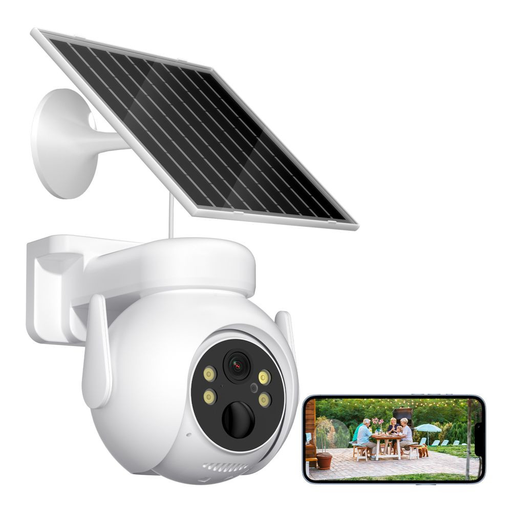 IP-камера відеонагляду XO C10 Solar, White - 3