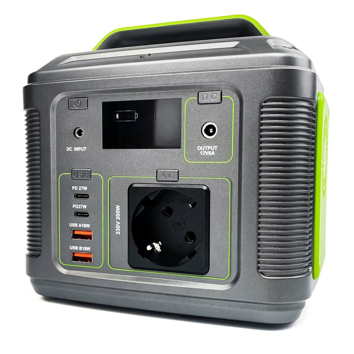 Портативна зарядна станція Junlee P-200, 200W, 185Wh, Gray - 1