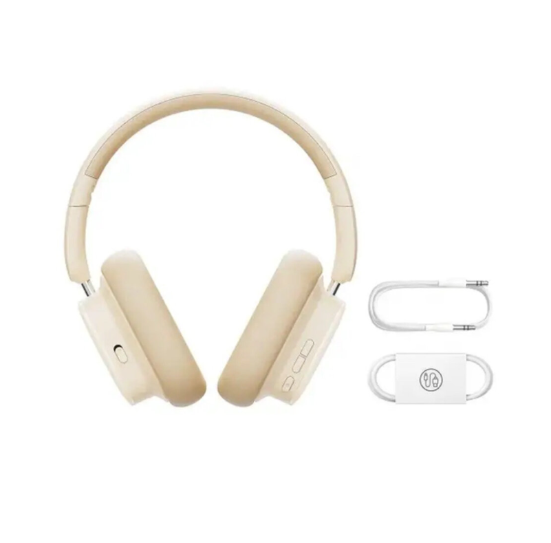 Безпровідна гарнітура Baseus Bowie H1i Noise-Cancellation Wireless Headphones Stellar White - 2