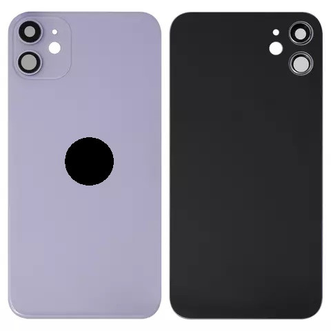 Задня кришка для iPhone 11, зі склом камери, Small Hole, Purple - 1