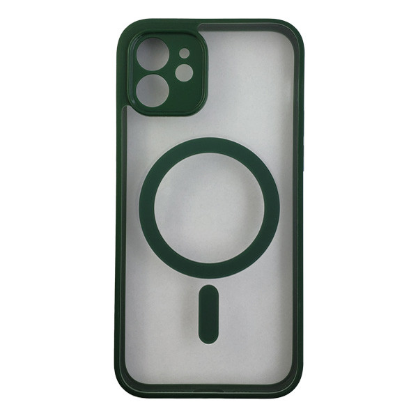 Чохол Transparante Case with MagSafe для iPhone 11 Green - 1
