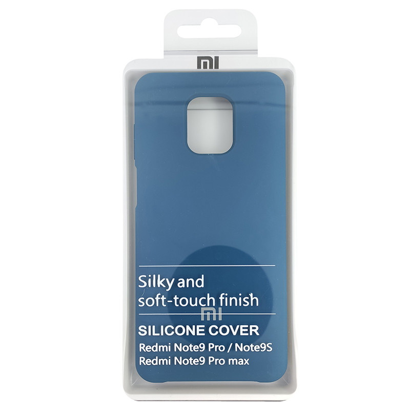 Чохол Silicone Case for Xiaomi Redmi Note 9S/9 Pro Cobalt Blue (40) - 4