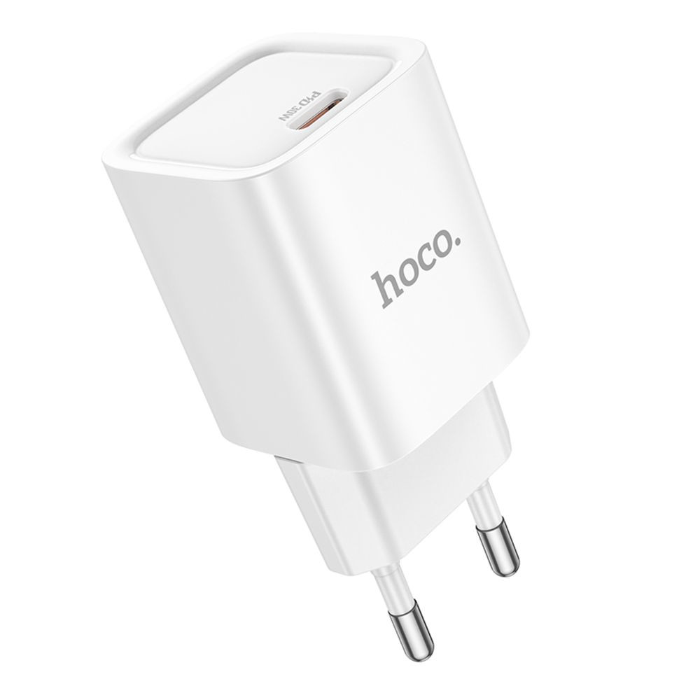 Мережевий зарядний пристрій Hoco C148A, PD 30W, QC 3.0, White - 11