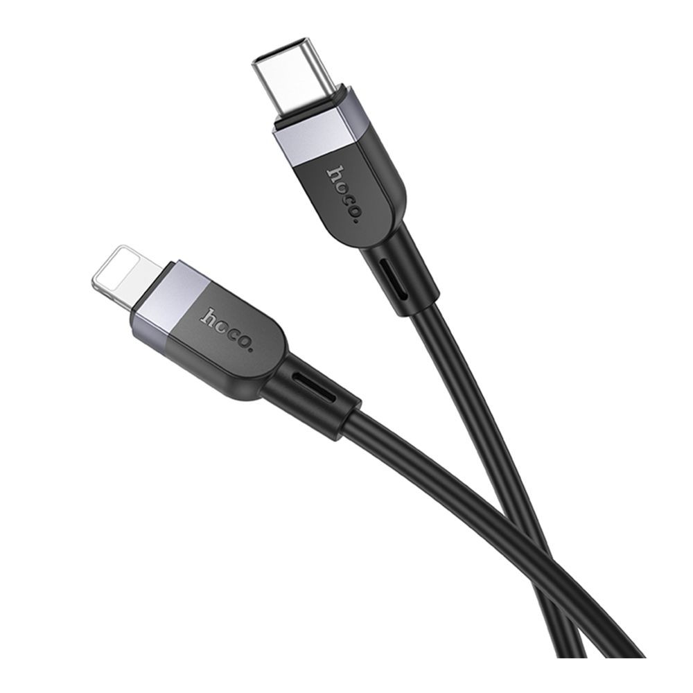 Кабель Hoco X109 Silicone, Type-C to Lightning, PD 27W, 3m, Black - 4