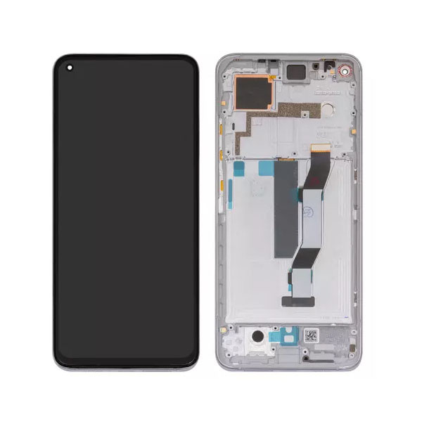 Дисплейний модуль для Xiaomi Mi 10T, Mi 10T Pro, з рамкою, Original PRC, Lunar Silve - 1