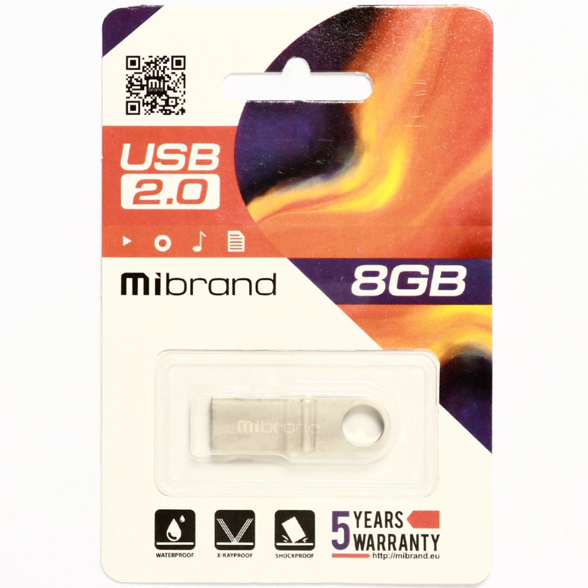 Флешка Mibrand USB 2.0 Puma 8Gb Silver - 2
