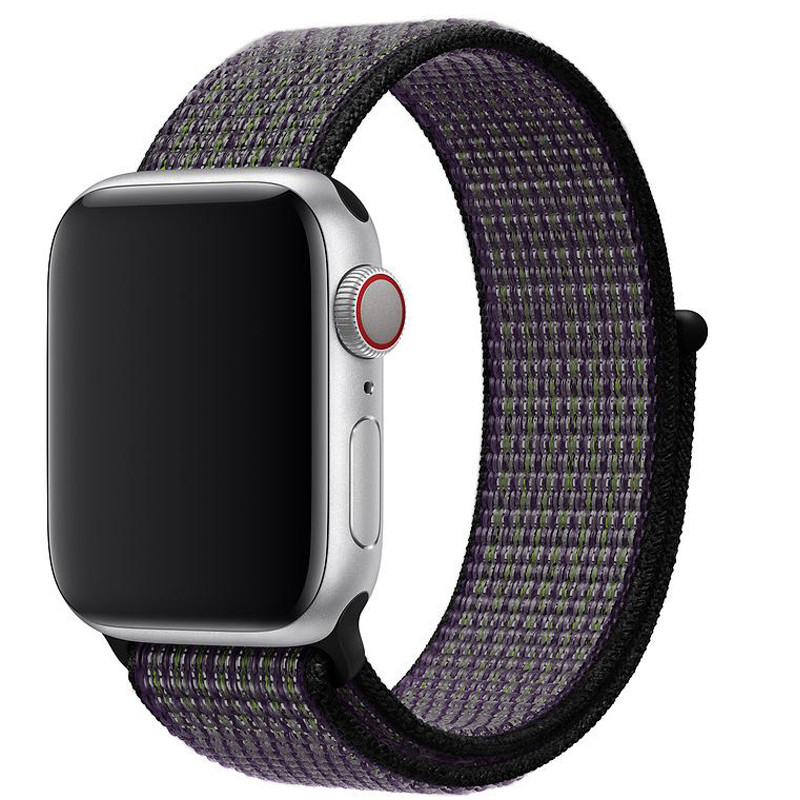 Ремешок для Apple Watch (42-44mm) Sport Loop Nike Violet/Black - 2