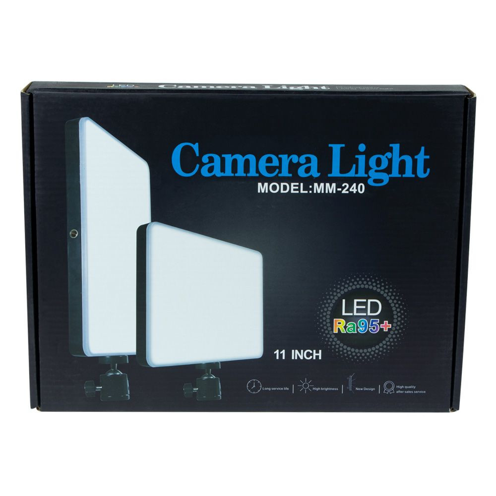 Кільцева лампа LED Camera Light 23cm Remote (MM-240) Black - 2