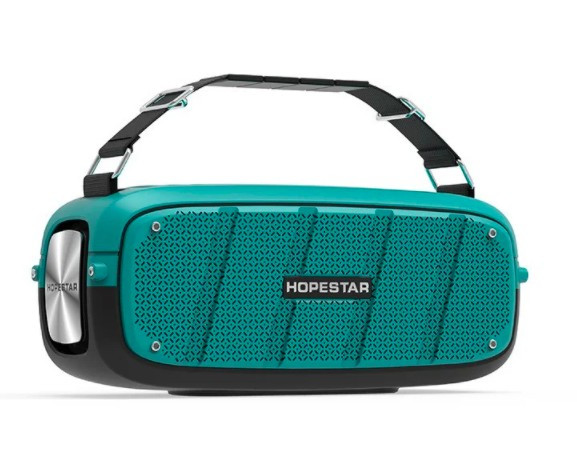 Портативна колонка Hopestar A20 PRO + мікрофон Light Blue - 3