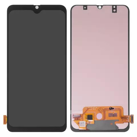 Дисплейний модуль для Samsung A705 Galaxy A70, High Copy, Small OLED, Black - 1