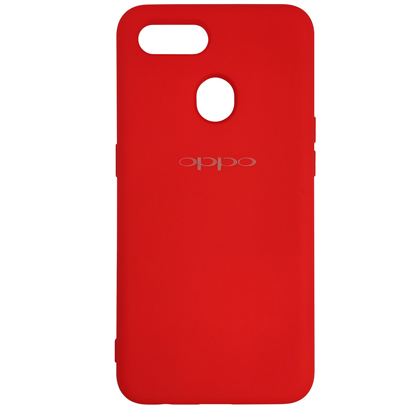 Чохол Silicone Case for Oppo A12\A7 Red (14) - 1