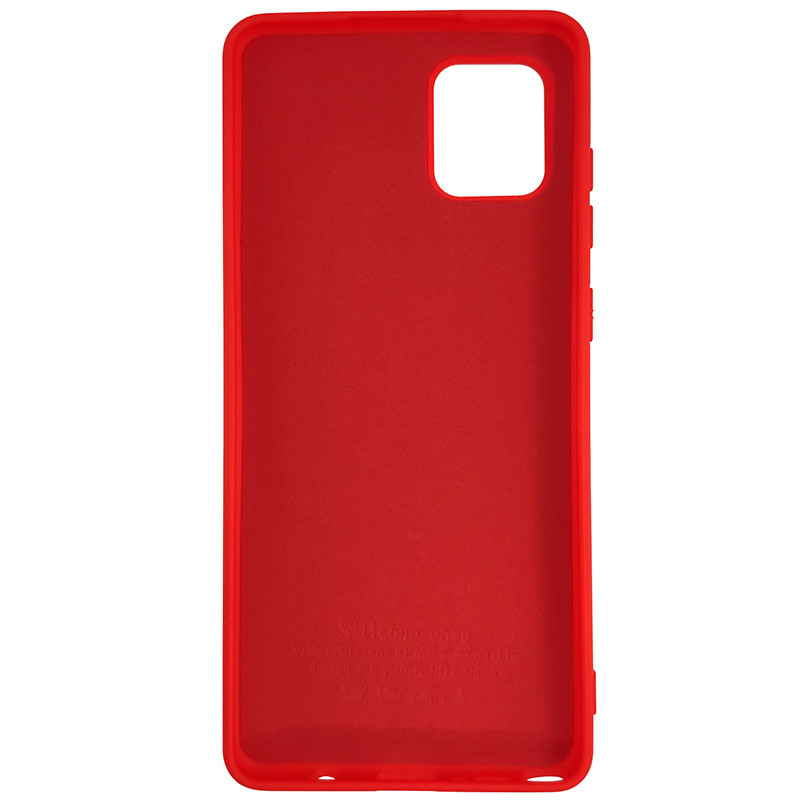 Чохол Silicone Case for Samsung Note 10 Lite Red (14) - 3