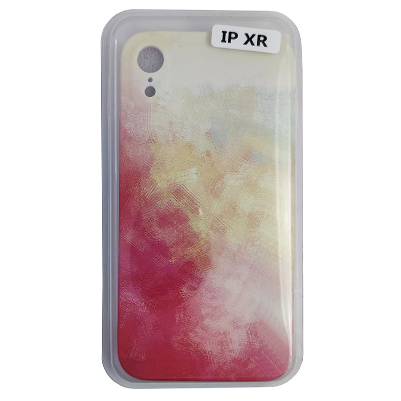 Чохол Silicone Water Print iPhone XR Mix Color Yellow - 1
