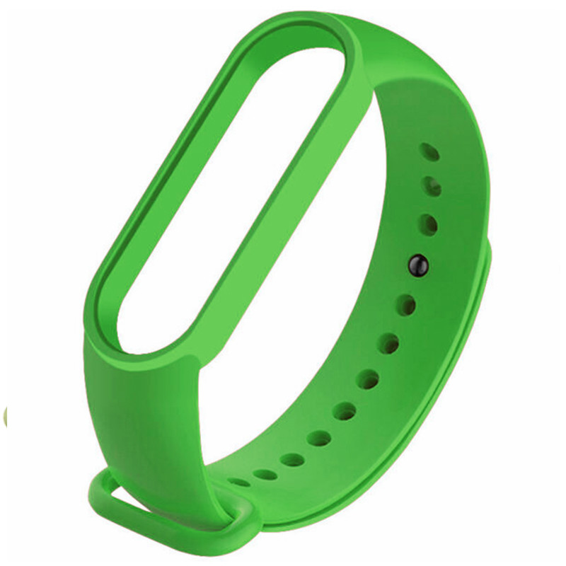 Ремінець для фітнес браслету Mi Band 5/6 (Silicone) Green - 1