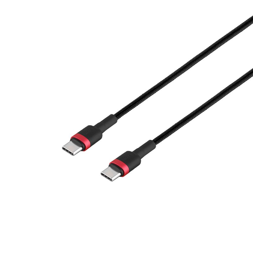 Кабель Baseus Cafule Cable Type-C toType-C 2m, PD 3A, 60W  Red-Black - 3