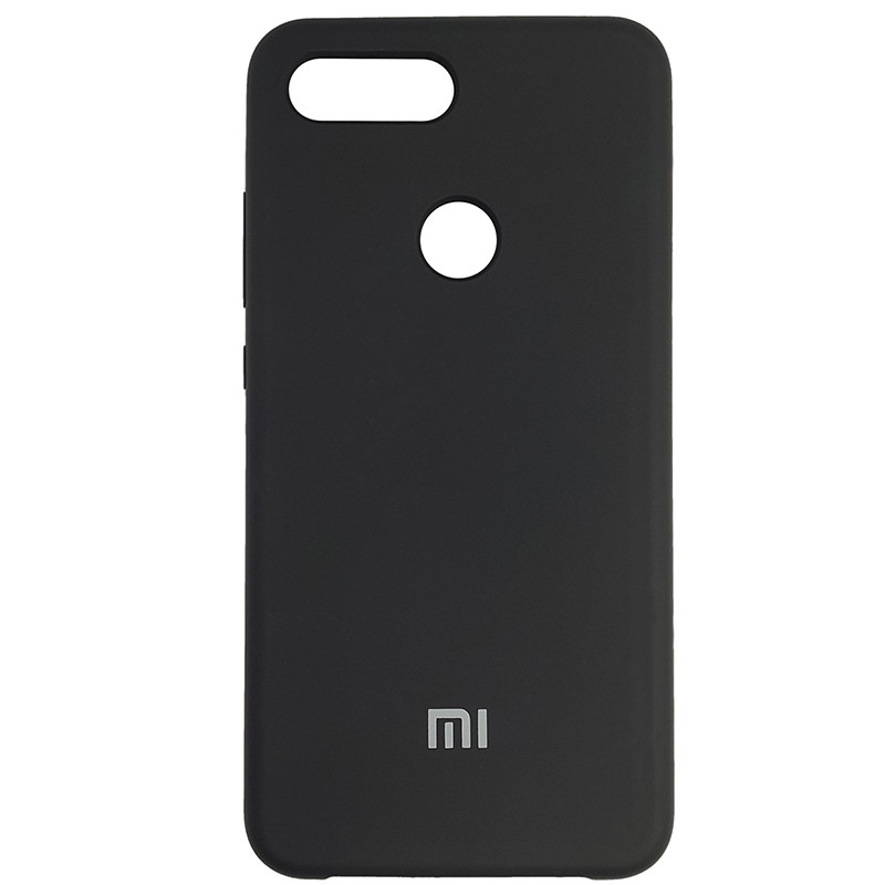 Чохол Silicone Case for Xiaomi Mi 8 Lite Black (18) - 1