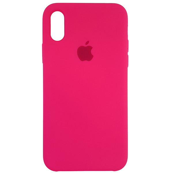 Чохол Copy Silicone Case iPhone X/XS Hot Pink (47) - 3